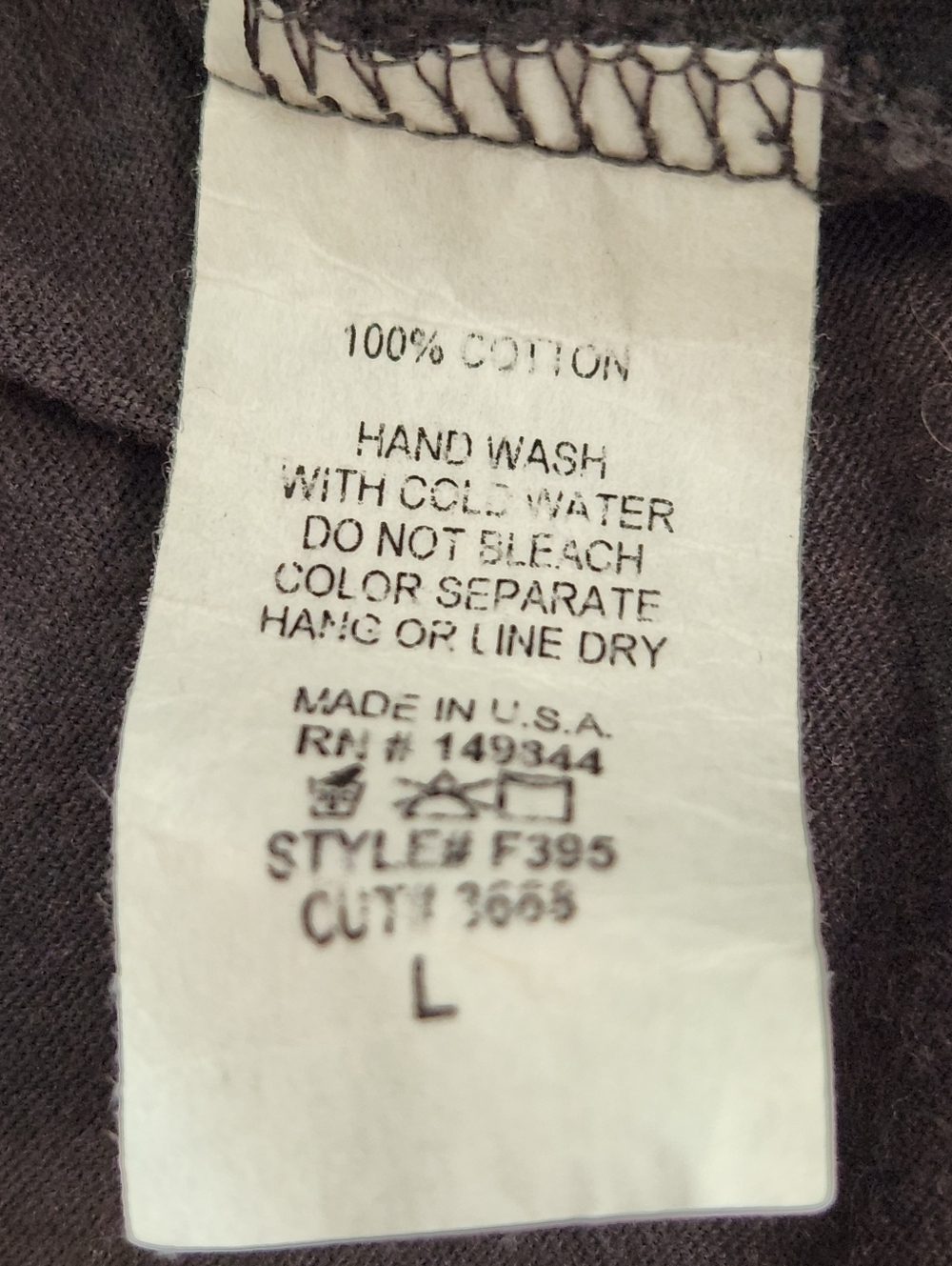 Zutter USA Black Born In The USA Distressed Tee - Classic Crew Neck Size Large - Picture 3 of 9